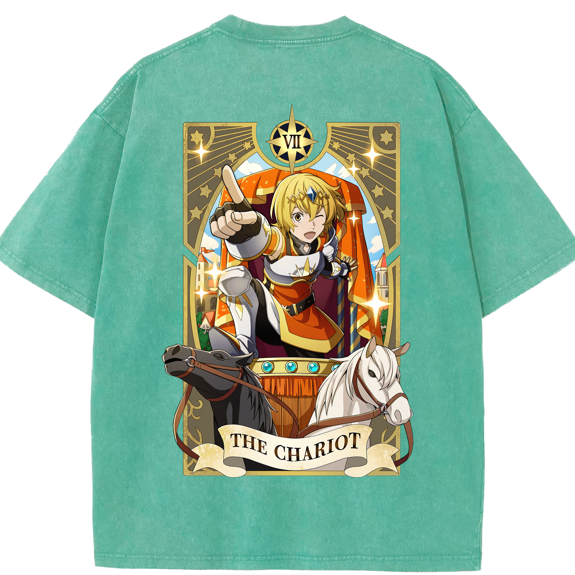 （画像用） 文豪ストレイドッグス Bungo Stray Dogs 綿100% ヴィンテージ風 半袖Tシャツ（背面プリント）